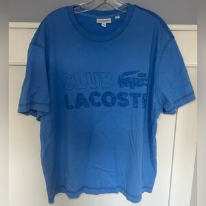 Lacoste cropped boxy "Club Lacoste" T-shirt